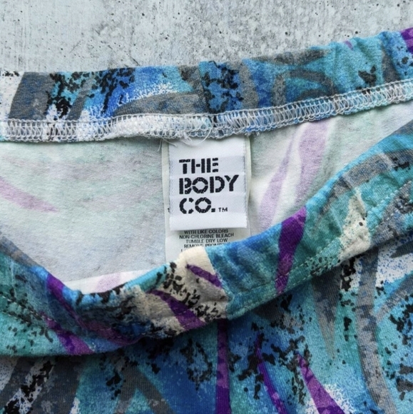 Vintage 80s/90s spandex shorts neon Jazzercise size Large women's the Body Co. - Picture 4 of 5